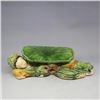 Image 1 : A GREEN PILLOW STATUE MING DYNASTY.