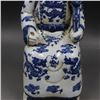 Image 5 : A BLUE & WHITE EMPEROR FIGURE QING DYNASTY.