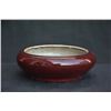 Image 1 : A RED GLAZE BRUSH WASHER MING DYNASTY.