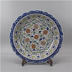 A FAMILLE ROSE PLATE YONGZHENG MARK 17TH/C.