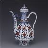 Image 1 : A BLUE WHITE & RED TEAPOT MING DYNASTY.