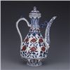 Image 2 : A BLUE WHITE & RED TEAPOT MING DYNASTY.