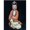 Image 1 : A PORCELAIN ENAMEL BUDDHA FIGURE QING DYNASTY 17TH/C.