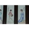 Image 3 : A SET FAMILLE ROSE PORCELAIN PANEL QING DYNASTY.