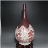 Image 1 : A WHITE & RED BOTTLE VASE QING DYNASTY.