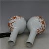 Image 5 : A PAIR WHITE & WHITE BOTTLE VASE QIANLONG MARK 17TH/C.