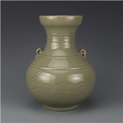 A FINE CELADON PHOENIX JAR SONG DYNASTY 10TH/C.