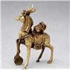 Image 2 : A GILT BRONZE MONEY DEER STATUE QING DYNASTY.