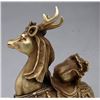 Image 3 : A GILT BRONZE MONEY DEER STATUE QING DYNASTY.