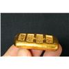 Image 5 : A BRONZE GOLD BAR INGOT QING DYNASTY.