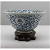 Image 2 : A BLUE & WHITE BOWL MING DYNASTY.
