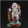 Image 1 : A PORCELAIN ENAMEL BUDDHA FIGURE QING DYNASTY 17TH/C.