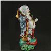 Image 2 : A PORCELAIN ENAMEL BUDDHA FIGURE QING DYNASTY 17TH/C.