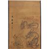 Image 3 : A INK & COLOR 8-DRAGON PAINTING QING DYNASTY.