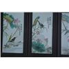Image 4 : A SET FAMILLE ROSE PORCELAIN PANEL QING DYNASTY.