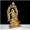 Image 2 : A-RARE GILT BRONZE BUDDHA FIGURE MING DYNASTY 14TH/C.