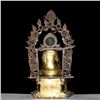 Image 3 : A-RARE GILT BRONZE BUDDHA FIGURE MING DYNASTY 14TH/C.