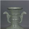 Image 4 : A WHITE CRACKLE DOUBLE HANDLE VASE MING DYNASTY.