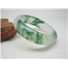 Image 3 : A NATURAL BURMA WAVE JADE BANGLE.