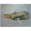 Image 2 : A BRONZE GILD BEAST STATUE QING DYNASTY.