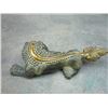 Image 4 : A BRONZE GILD BEAST STATUE QING DYNASTY.