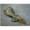 Image 5 : A BRONZE GILD BEAST STATUE QING DYNASTY.