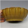 Image 3 : A GREEN GLAZE MELLOW SHAPED BOWL SONG DYNASTY 10TH/C.