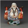 Image 1 : A PORCELAIN ENAMEL BUDDHA FIGURE QING DYNASTY 17TH/C.