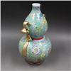 Image 2 : A FAMILLE VERTE DOUBLE GOURD VASE QIANLONG MARK 17TH/C.