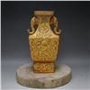 Image 1 : A BROWN DOUBLE EAR ELEPHANT VASE MING DYNASTY.