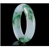 Image 1 : A NATURAL BURMA WAVE JADE BANGLE.