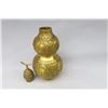 Image 6 : A GILT BRONZE DOUBLE GOURD BOTTLE MING DYNASTY.