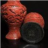 Image 8 : A RARE PAIR LACQUER WARE DRAGON VASE QIANLONG MARK 17TH/C.