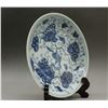 Image 3 : A BLUE & WHITE SQUIRREL PLATE KANGXI 17TH/C.