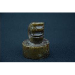 A OLD HETIAN JADE SEAL HAN DYNASTY 1ST/C.