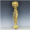Image 1 : A GILT BRONZE DRAGON RUYI SCEPTER QING DYNASTY.