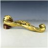 Image 5 : A GILT BRONZE DRAGON RUYI SCEPTER QING DYNASTY.