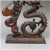 Image 4 : A BRONZE PLAY DRAGON STATUE QING DYNASTY.