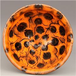 A ORANGE & BLACK SPLASH BOWL SONG DYNASTY 10TH/C.