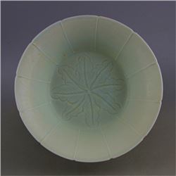 A DING WHITE FLOWER BOWL MING DYNASTY.