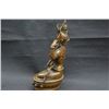Image 2 : A GILT BRONZE BUDDHA FIGURE QING DYNASTY.
