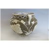 Image 4 : A BEOWN & WHITE DOUBLE HANDLE JAR MING DYNASTY.