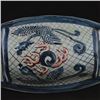 Image 8 : A BLUE & WHITE DRAGON & PHOENIX PILLOW XUANDE MARK 14TH/C.