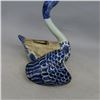Image 4 : A BLUE & WHITE PORCELAIN DUCK STATUE QING DYNASTY.