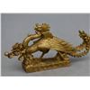 Image 4 : A GILT BRONZE PHOENIX STATUE QING DYNASTY.