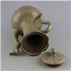 Image 4 : A GREY CRACKLE TEAPOT MING DYNASTY.
