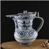 Image 1 : A BLUE & WHITE LOTUS TEAPOT YONGLE MARK 14TH/C.