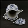 Image 4 : A BLUE & WHITE LOTUS TEAPOT YONGLE MARK 14TH/C.