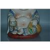 Image 6 : A PORCELAIN ENAMEL BUDDHA FIGURE QING DYNASTY 17TH/C.