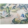 Image 11 : A RARE FAMILLE ROSE PAINTING QING DYNASTY.